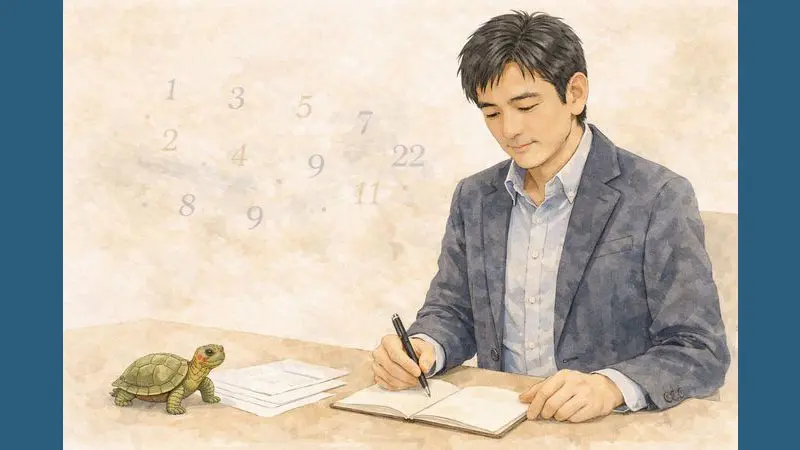 数秘術で人生を整理するための考え方を表したイラスト