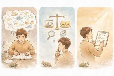 数秘術で人生を整理するための考え方を表したイラスト