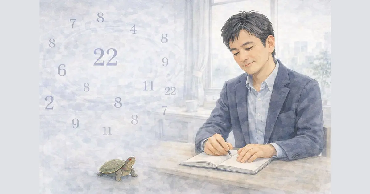 数秘術で人生を整理するための考え方を表したイラスト