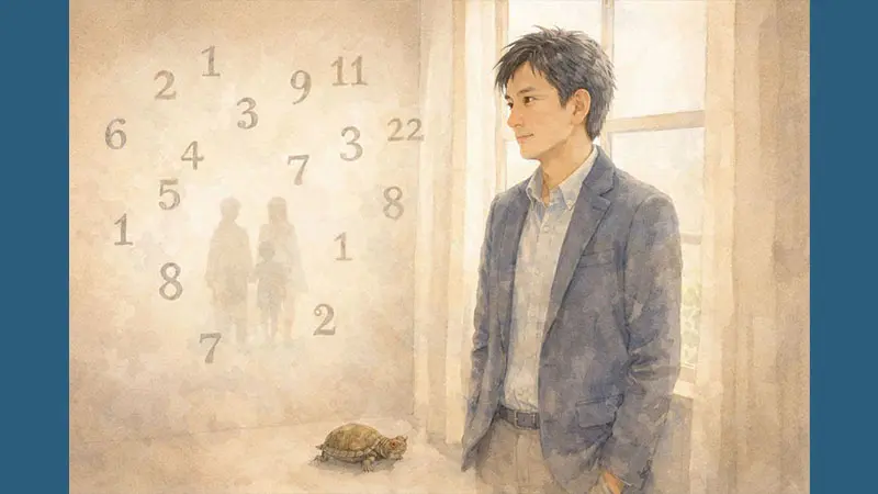 数秘術で人生を整理するための考え方を表したイラスト