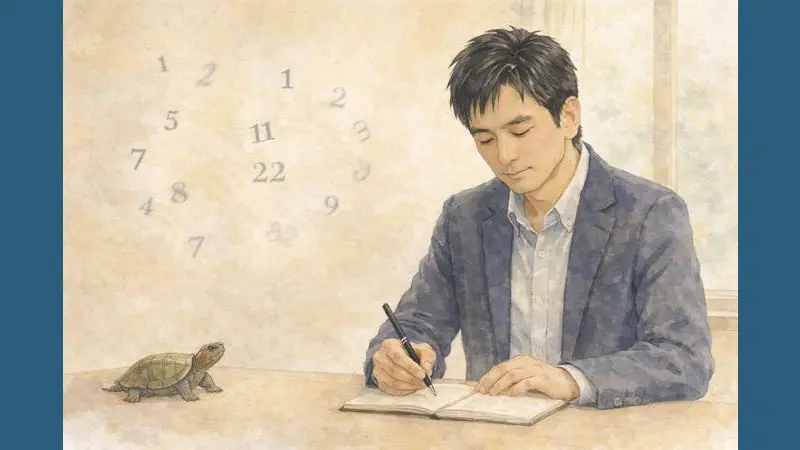 数秘術で人生を整理するための考え方を表したイラスト