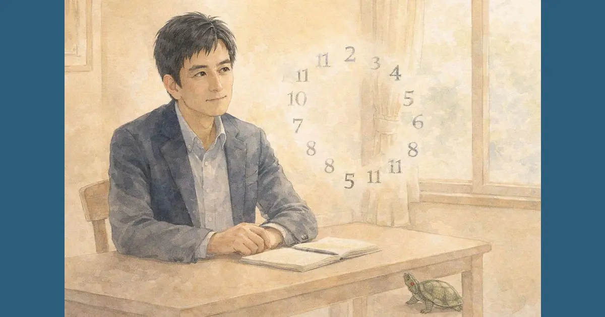 数秘術で人生を整理するための考え方を表したイラスト