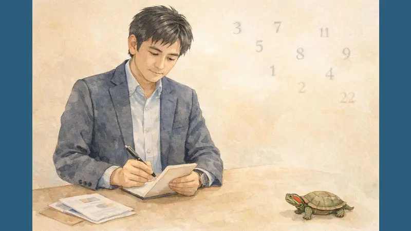 数秘術で人生を整理するための考え方を表したイラスト