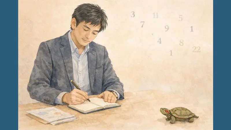 数秘術で人生を整理するための考え方を表したイラスト