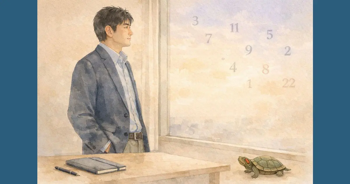 数秘術で人生を整理するための考え方を表したイラスト