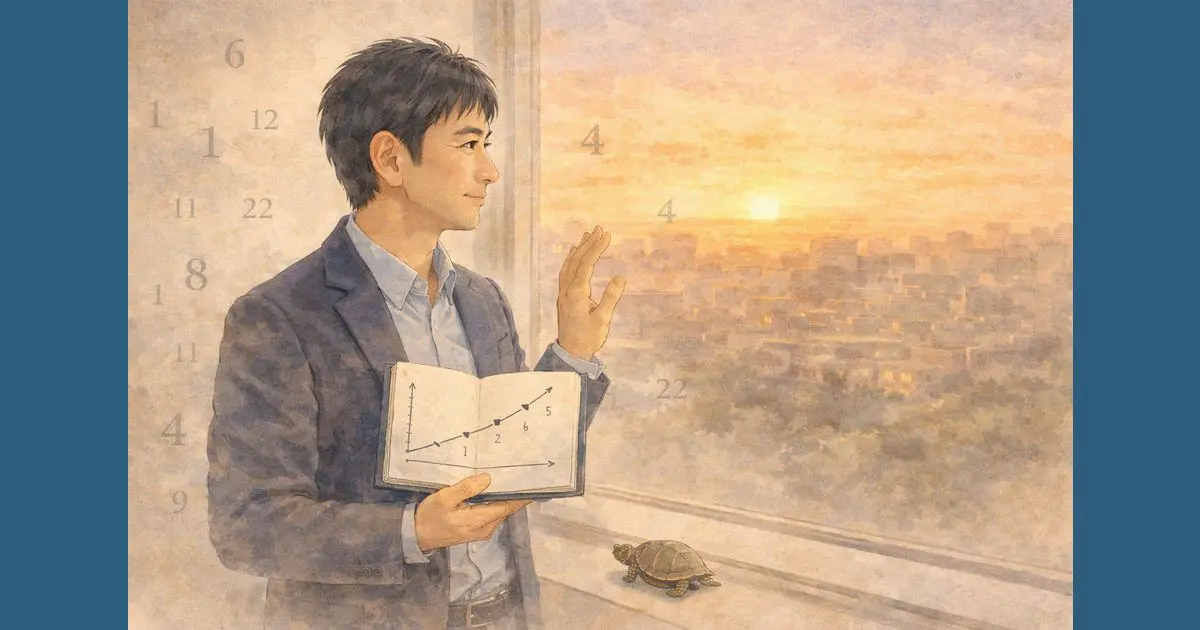 数秘術で人生を整理するための考え方を表したイラスト