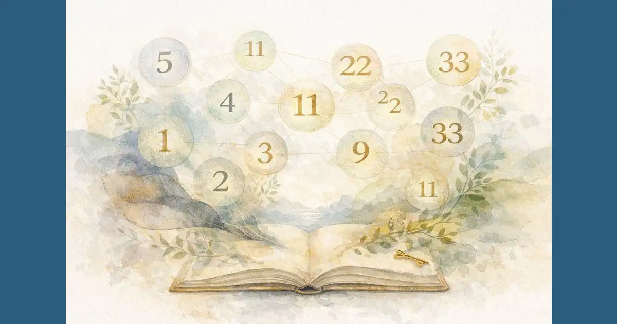 数秘術で人生を整理するための考え方を表したイラスト