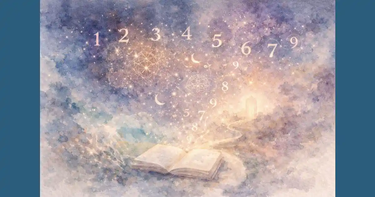 数秘術で人生を整理するための考え方を表したイラスト