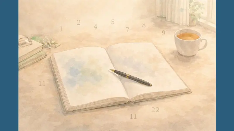 数秘術で思考を整理するための考え方を表したイラスト