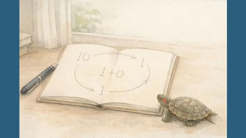 数秘術で思考を整理するための考え方を表したイラスト
