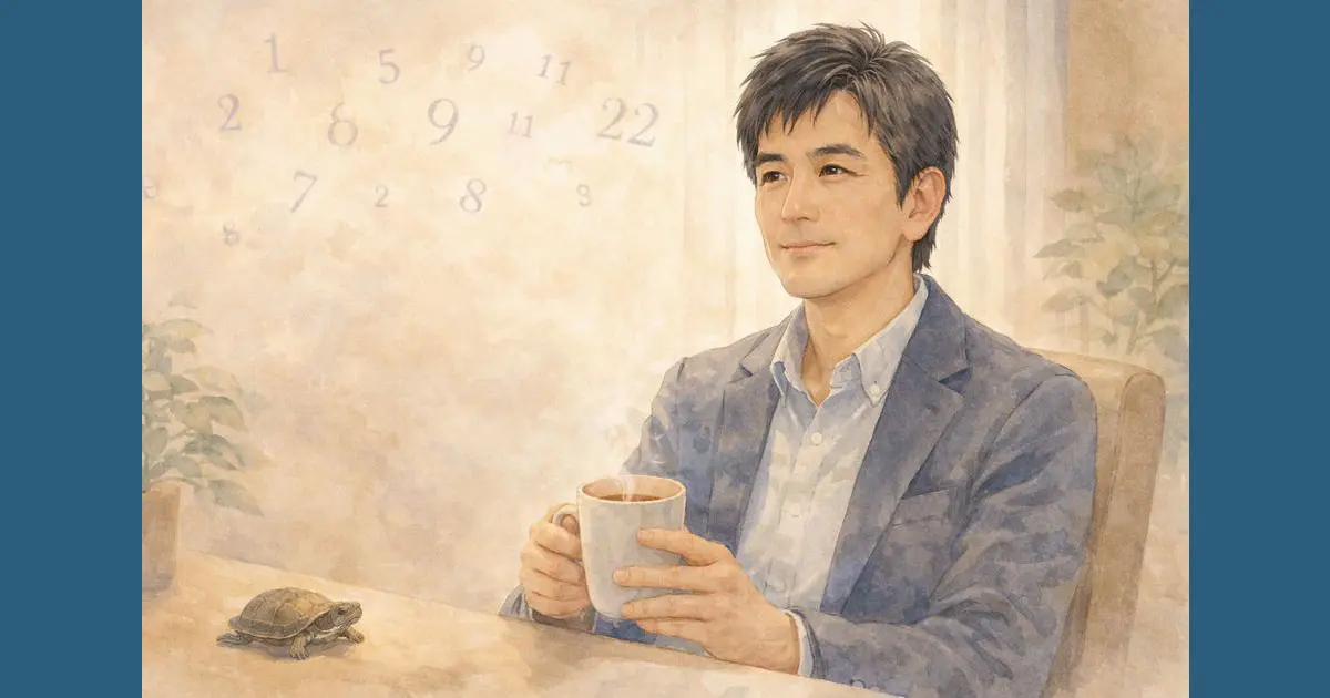 数秘術で人生を整理するための考え方を表したイラスト