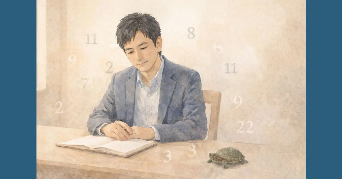 数秘術で人生を整理するための考え方を表したイラスト