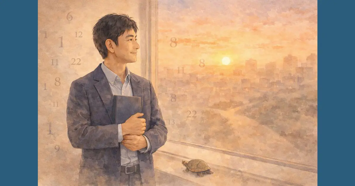 数秘術で人生を整理するための考え方を表したイラスト
