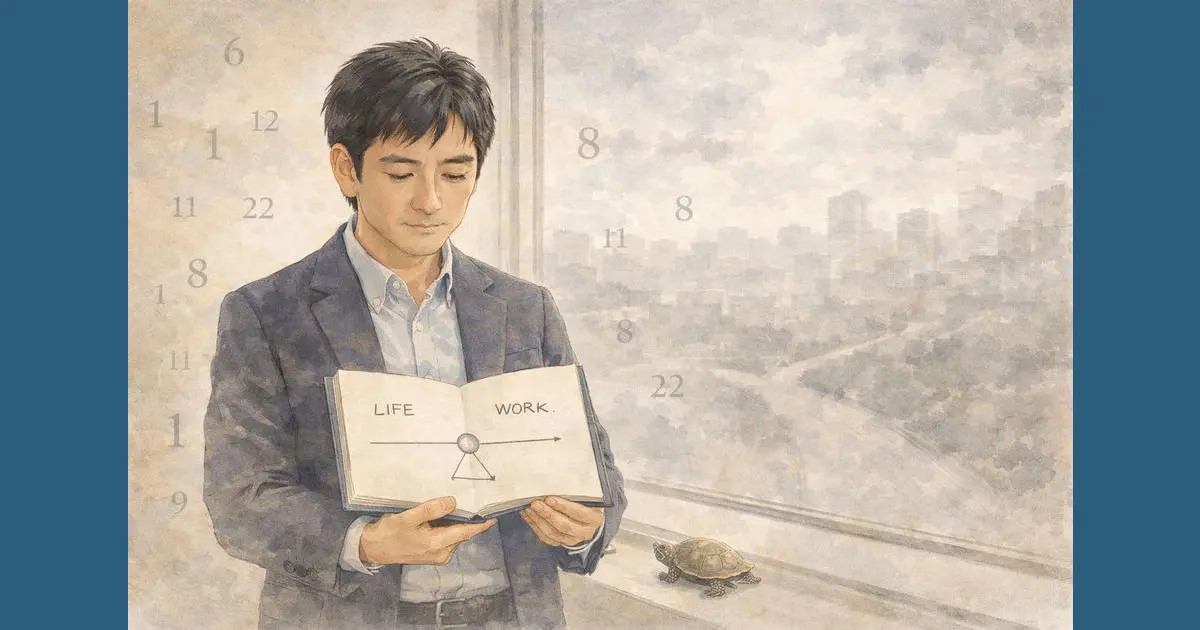 数秘術で人生を整理するための考え方を表したイラスト