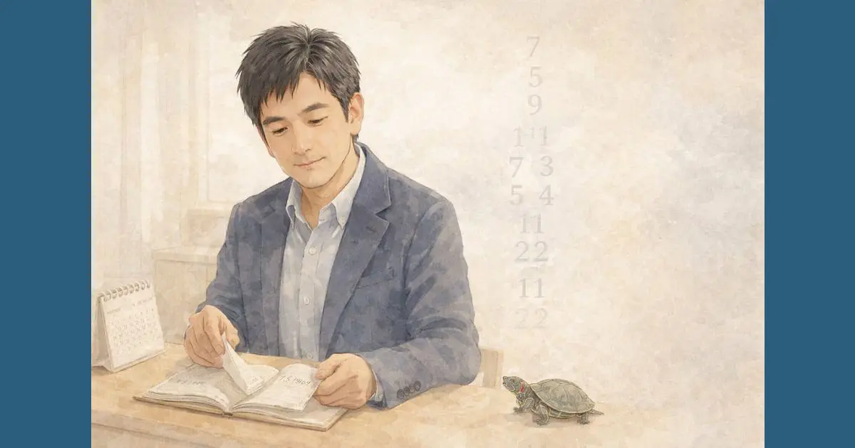 数秘術で人生を整理するための考え方を表したイラスト