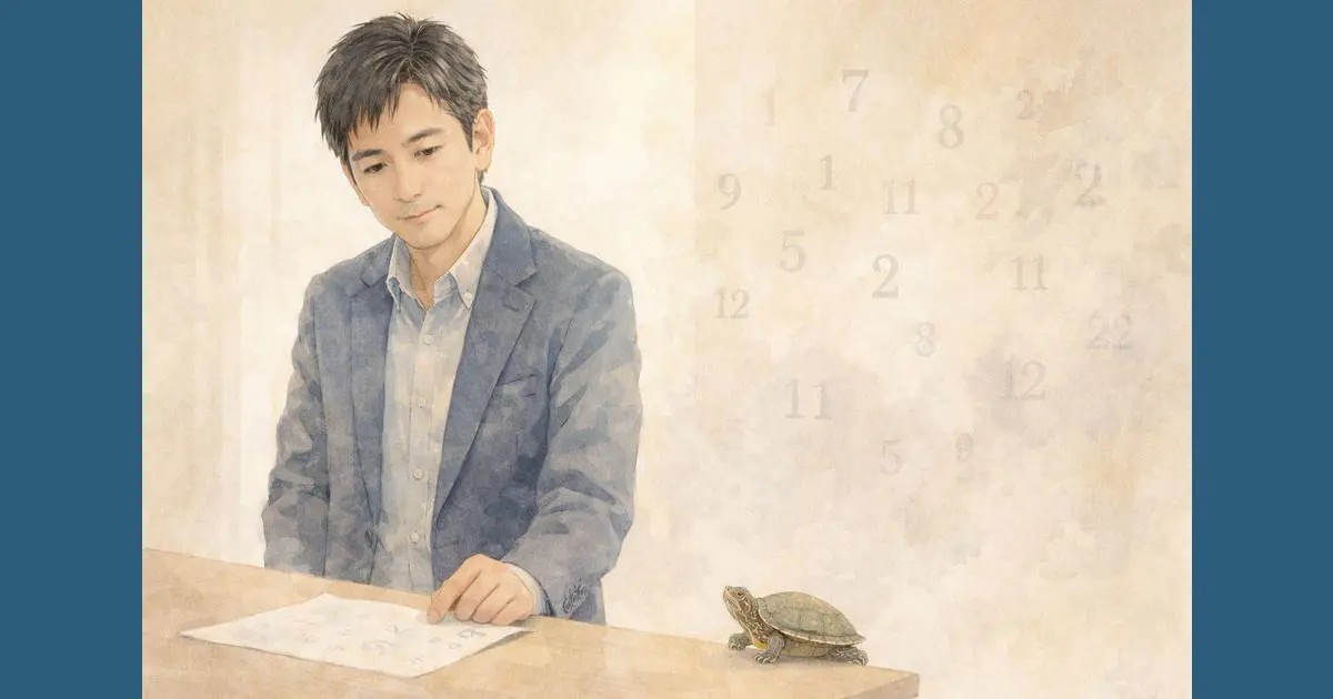 数秘術で人生を整理するための考え方を表したイラスト