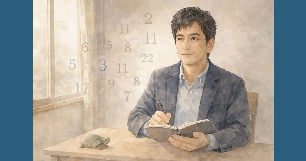 数秘術で人生を整理するための考え方を表したイラスト