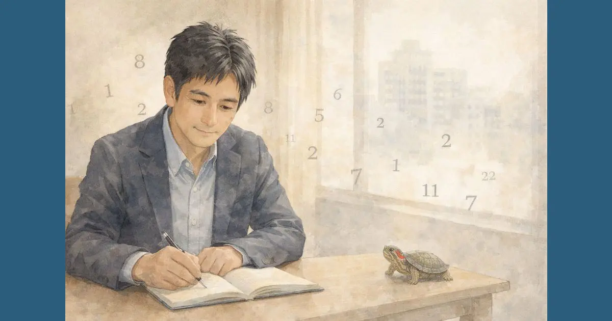 数秘術で人生を整理するための考え方を表したイラスト