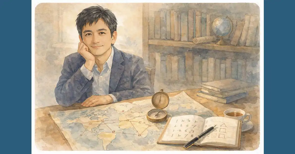 数秘術で人生を整理するための考え方を表したイラスト