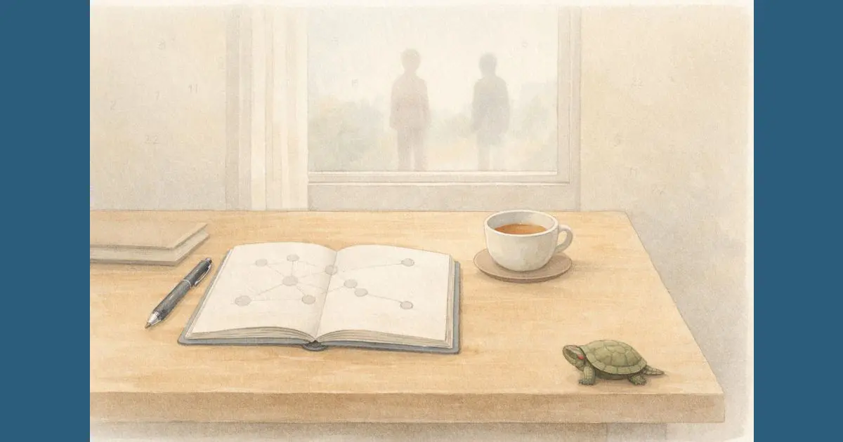 数秘術で人生を整理するための考え方を表したイラスト